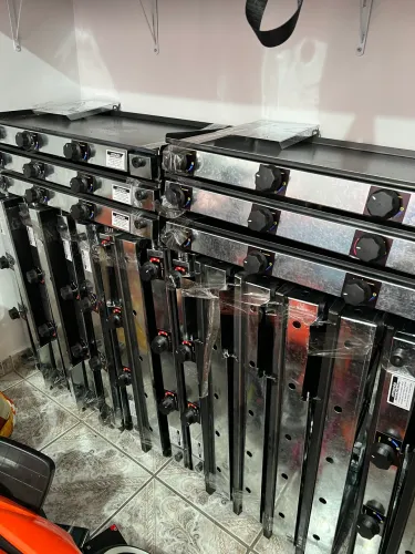 Chapa de lanche a gás medida 40x80 com 3 queimadores novas