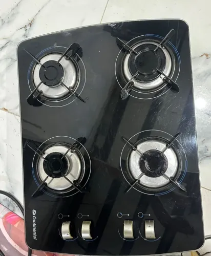 Fogão Coktop 4 bocas acendimento automático