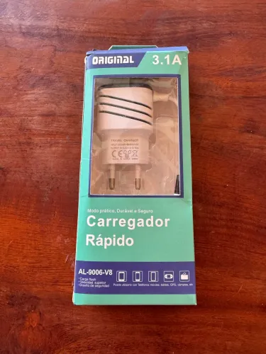 Carregador Rápido 3.1A INOVA CAR-2003 Micro USB V8 Bivolt + Cabo 120cm
