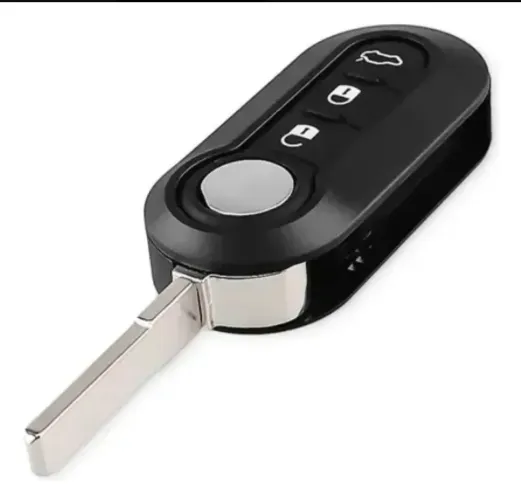 Chave canivete para fiat punto, palio, uno e sarada com bateria chave oca