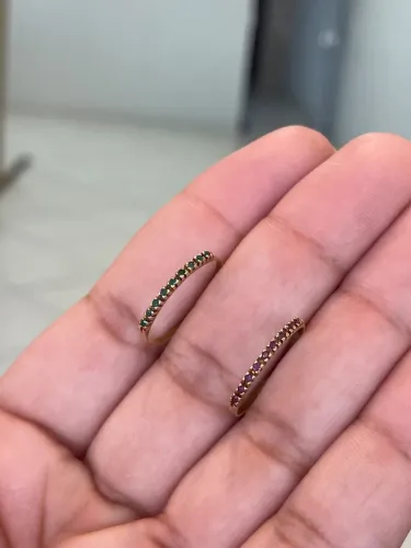 Par de meia alianças 18k