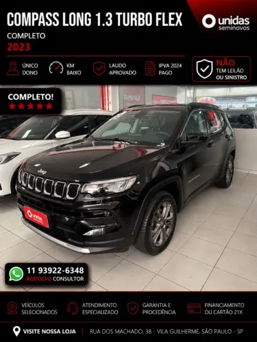Jeep Compass Long. T270 1.3 TB 4X2 Flex AUT 2023