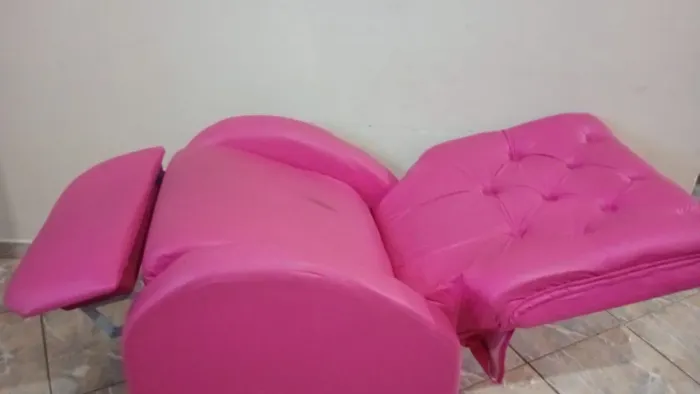 Poltrona reclinável para reforma em madeira 