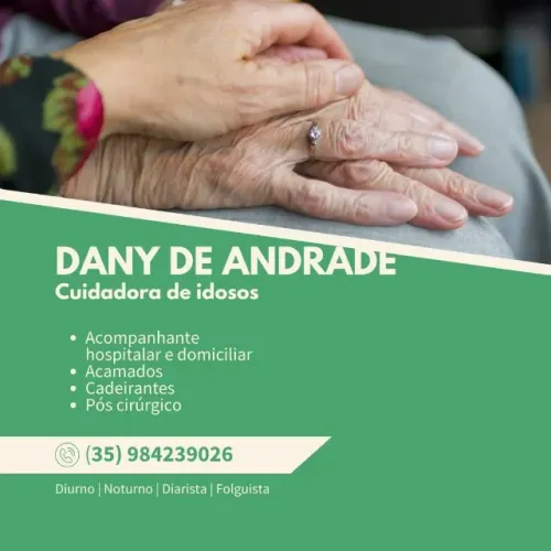 Acompanhante e cuidadora de enfermos e idosos