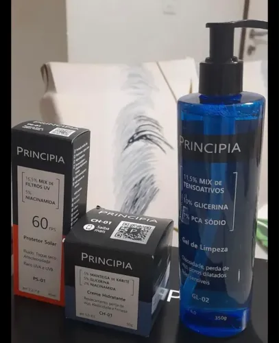 Kit Principia para Rotina de Skincare Pele Sensível com Protetor Solar FPS 60