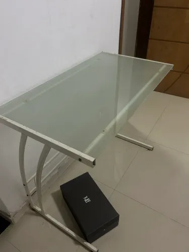 Mesa escritório vidro 