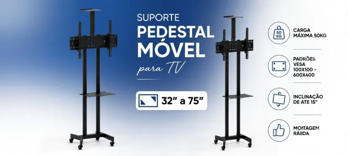 Suporte Pedestal Móvel