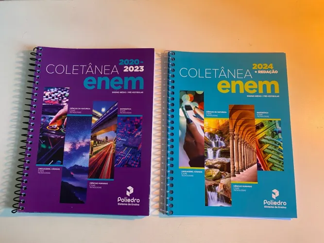 Apostilas Poliedro de Revisão ENEM e vestibulares (2020-2025, em ótimas condições)