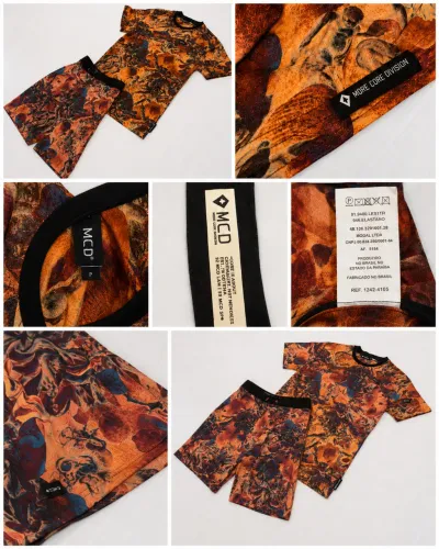 Conjunto MCD Especial Infralupe, camisa tamanho P mas veste G, e bermuda tamanho 38