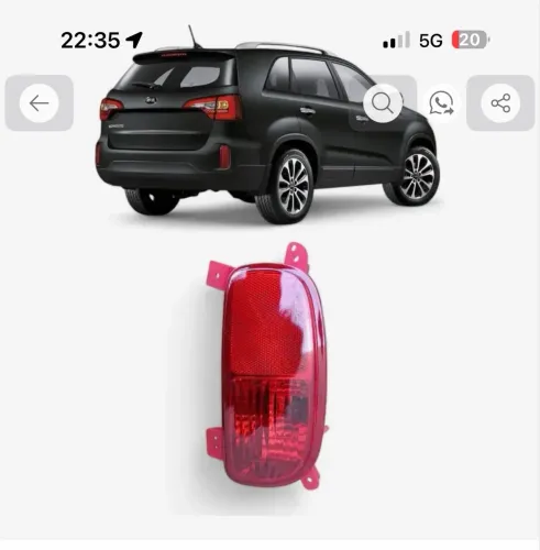 Lanterna Refletor Traseiro Kia Sorento 2013 2015 (par)