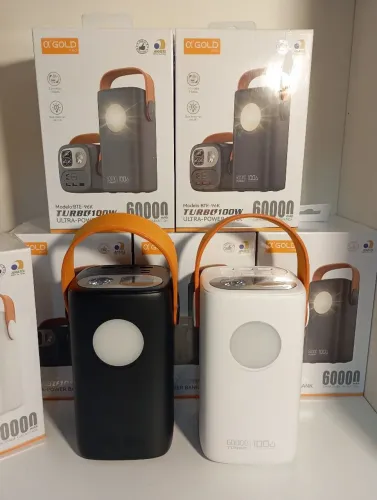 Power Bank 60000mAh Turbo 100W ?Gold Pro - Alta Capacidade