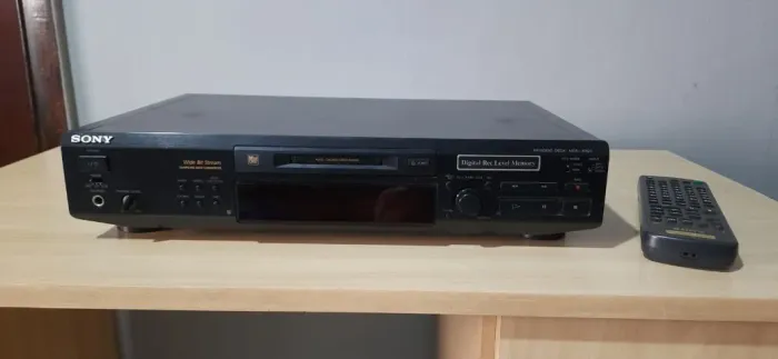 Minidisc Deck Sony MDS-JE520 c/ Controle Original (Apenas Reproduzindo - Leia)