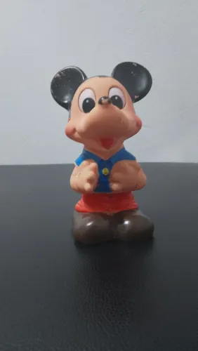 Boneco Mickey Mouse de Vinil Antigo fabricado pela Estrela na década de 1980