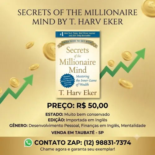 Livro Secrets Of The Millionaire Mind - T. Harv Eker (Inglês / Importado)