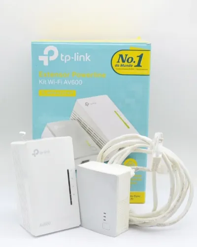 Extensor Powerline Kit WIFI AV600 - TPLINK (internet via fiação elétrica)