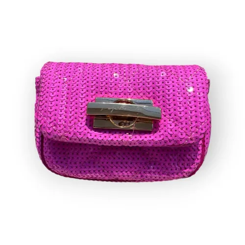 Clutch luiza barcelos rosa pink paetê
