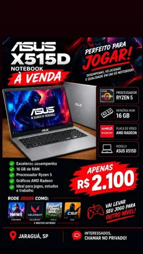 Notebook asus 515d