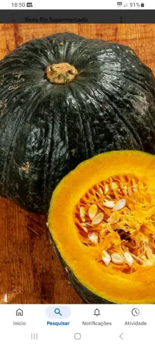 Abóbora cabotiá ou japonesa 