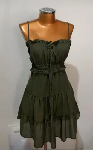 Vestido Verde Musgo P
