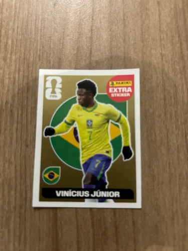 Figurinha Vini Jr Gold Legend