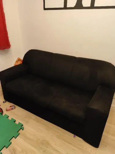 Sofá 3 lugares + Cama Box Casal 
