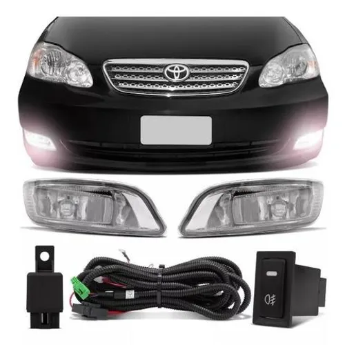 Kit Farol Milha Auxiliar Neblina Toyota Corolla 2002 03 2004