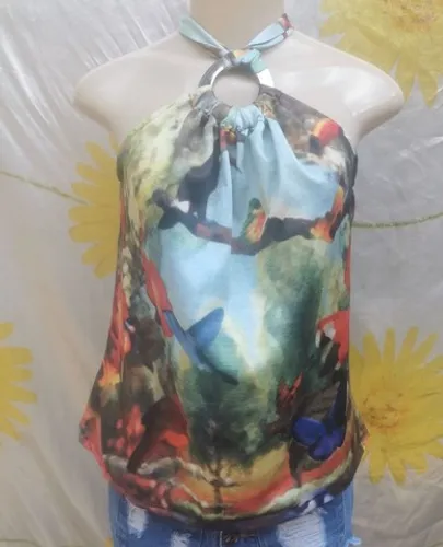 blusa karina rabelo frente única tam p