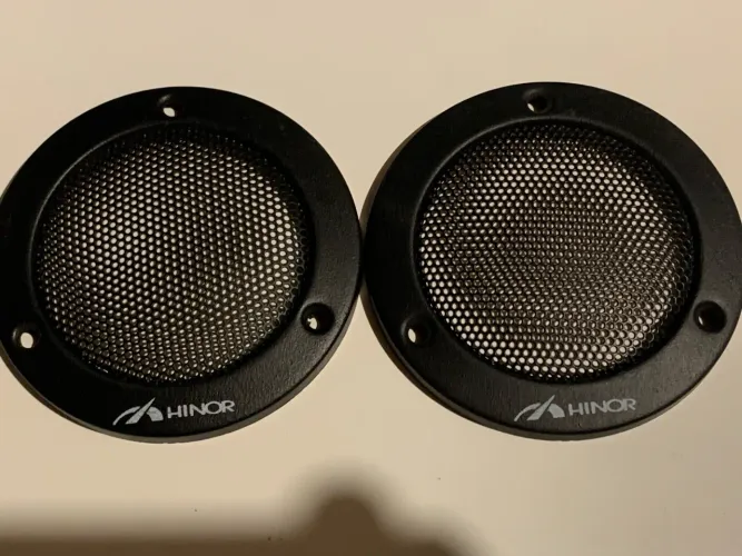 Par de Telas Metal Old School Tweeter Hinor Novas Raridade Década 80/90l
