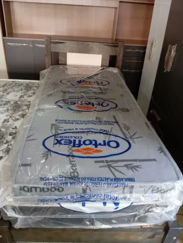 COLCHÃO DE SOLTEIRO ESPUMA SELADA NOVO 