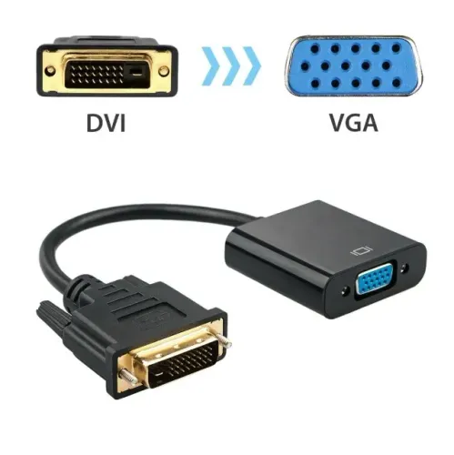 cabo Conversor Dvi-d Digital Dual Link 24+1 X Vga (dvi-m X Vga-f)