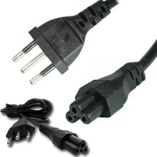 Cabo De Força Para Fonte Notebook Dell Tv LG Tripolar 1,5 metro