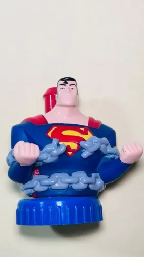 Superman - Super-Homem - Bellywashers - Altura 8 cm - busto do Superman Animated Series