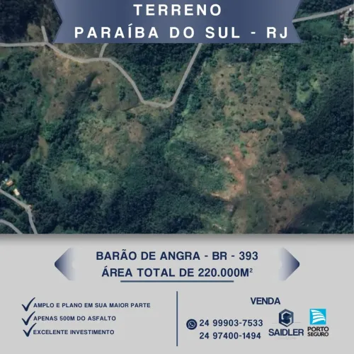 Terreno amplo em Barão, Paraíba do Sul RJ.
