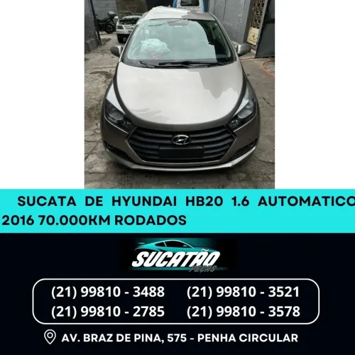 Sucata retirada de peças hb20 Hatch 16