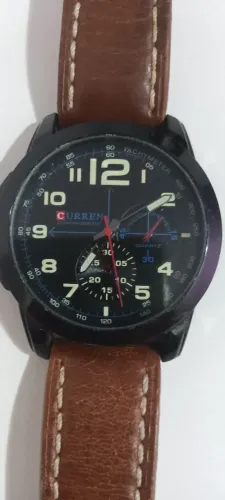 Relógio Curren Masculino com Pulseira de Couro