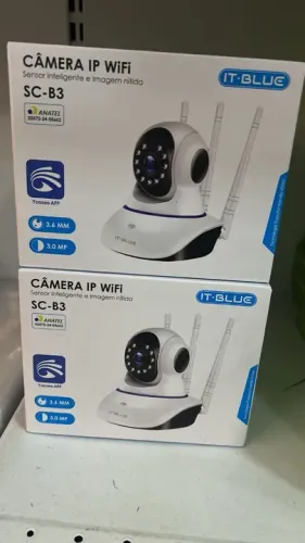 Câmera wi-fi 3 antenas visão noturna