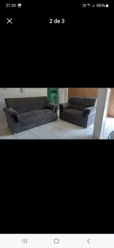 Vendo os dois sofas bem conservado!