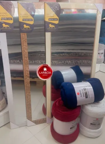 Kit espelho + manta de veludo 