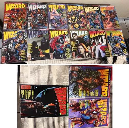 Revista Wizard guia dos quadrinhos, coleção 1 ao 15
