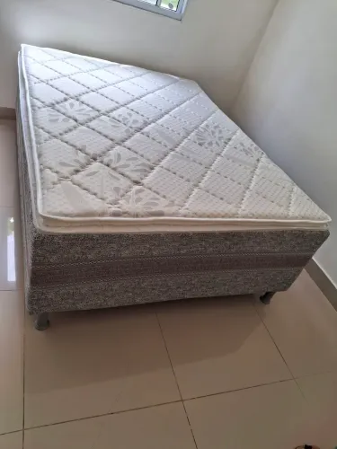 Unibox casal bon sono 10cm de espuma com pilow top tecido em malha