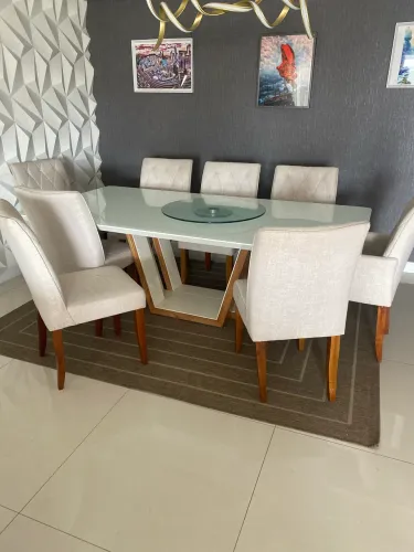 Mesa de jantar para 8 lugares