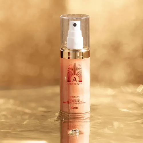 Body místico spray iluminador para rosto, corpo e cabelo 