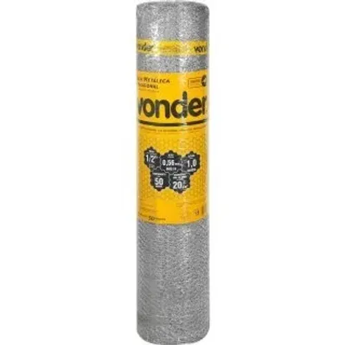 TELA HEX VIVEIRO 1/2POLX24X1,0 VONDER METRO