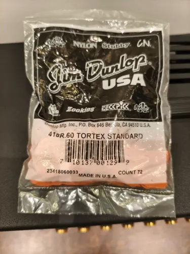 Kit 72 palhetas Dunlop tortex .60 Laranja