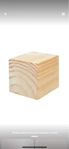 Bloco de Madeira Decorativo 9,5 x9