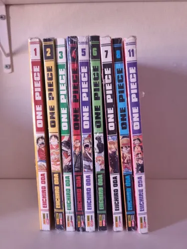 One piece reimpressão lacrado 1 ao 8 + 11
