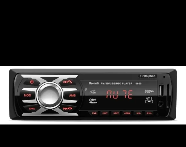 Som Automotivo First Option 6660 com USB e Bluetooth