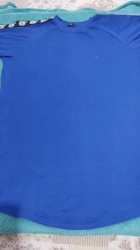 Camisa Masculino Algodão Tamanho G Azul forte