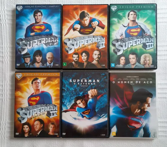  SUPERMAN A COLEÇÃO COMPLETA! 6 DVD'S 