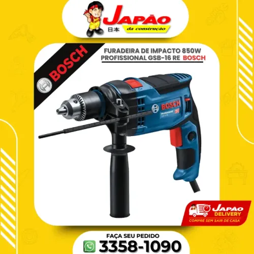 Furadeira de Impacto Profissional 850W GSB-16RE Bosch Garantia de 2 Anos